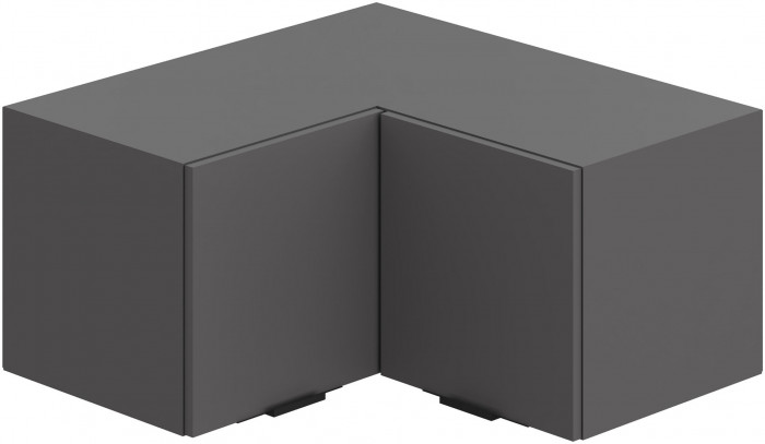 Антресоль угловая Ома АН-3614, Графит