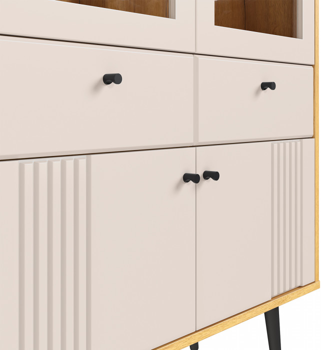 Шкаф-витрина 2-х дверная Вега Саксония