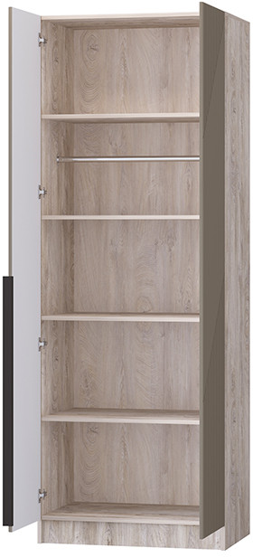 Шкаф Авис 0,8, Дуб эндгрейн/Крема