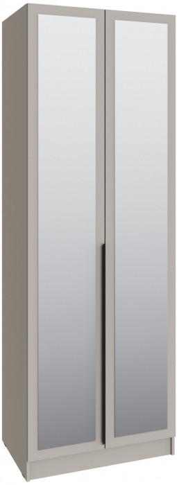 Шкаф Мадрид (0,8) с 2 ящ. внутри с зеркалом, Кашемир