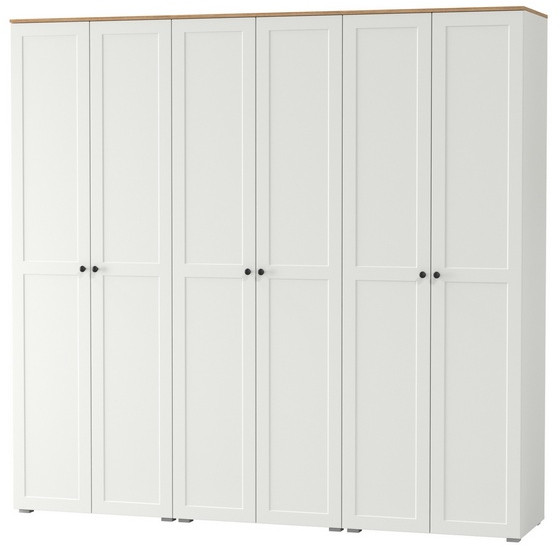 Остин 13.224 Шкаф 3 шт., цвет белый шагрень/дуб крафт золотой, ШхГхВ 240х54,3х229,6 см.