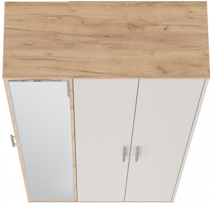 Прихожая 2-3421дкз/к.с Домино-мини, дуб крафт золотой/кашемир серый