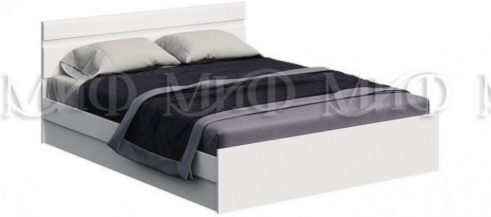 Нэнси New МДФ Кровать 160 (Белый глянец)
