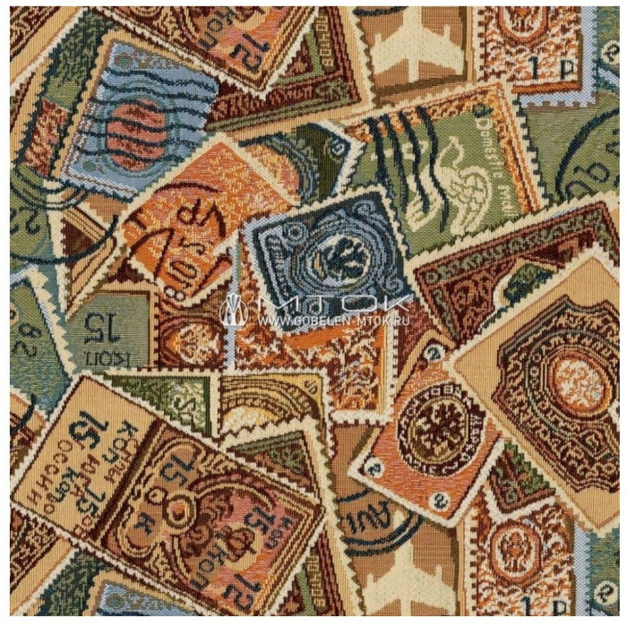 Двухъярусная кровать Мадлен-2 90/120х190 (Гобелен Пифагор, Коричневый)