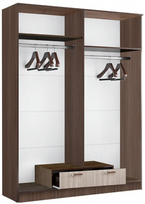 Адель Шкаф 1,6 платяной, Ясень шимо