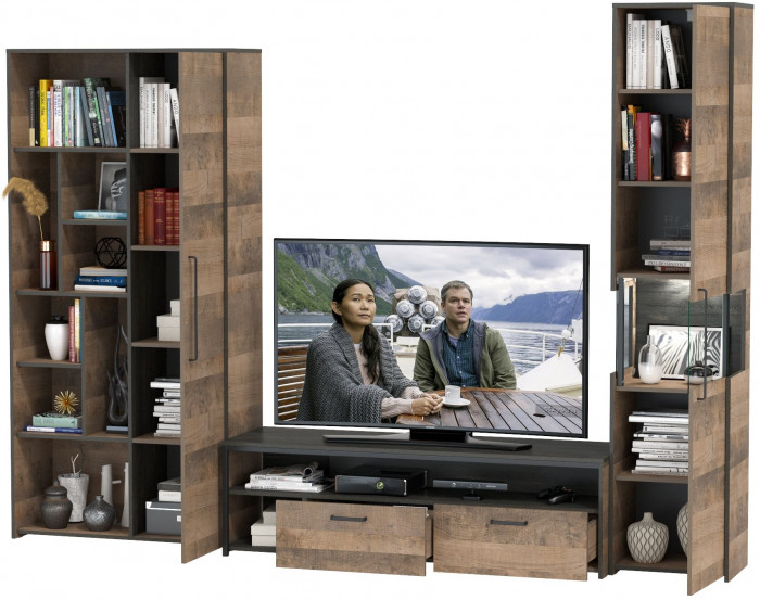 Трувор Гостиная 020, дуб гранж песочный/интра