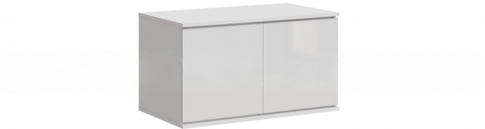 Челси Антресоль к шкафу (900), Белый/Белый глянец холодный
