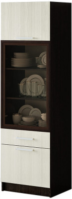 "Фиеста" шкаф для посуды венге/лоредо