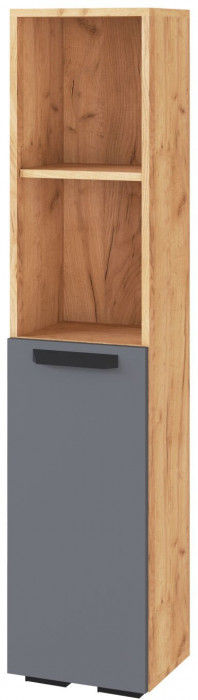 Квартет-13 Пенал дуб крафт золотой/графит серый