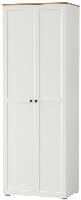 Остин 13.224 Шкаф, цвет белый шагрень/дуб крафт золотой, ШхГхВ 80х54,3х229,6 см.