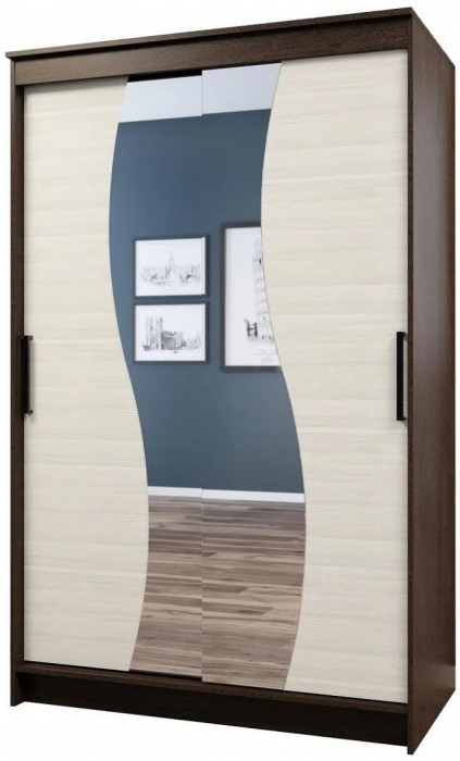 Элегант Шкаф-купе 6, Ясень шимо темный/светлый