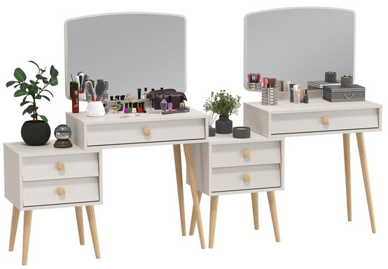 Афина Спальня Трюмо х 2, кашемир серый