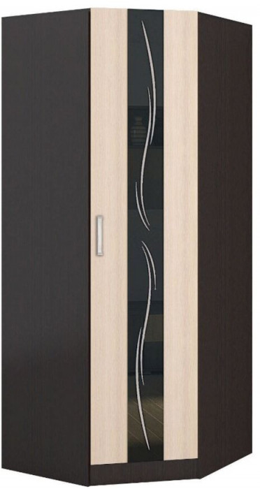 Эрика Шкаф угловой венге/дуб молочный