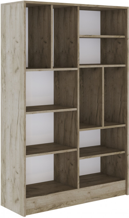 Шкаф-пенал малый Колибри-Лофт, Дуб крафт серый/Графит серый