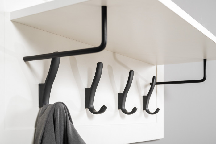 Остин Прихожая 19, белый шагрень/дуб крафт золотой