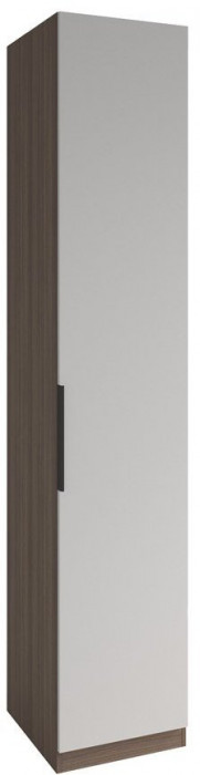 МС Роза Шкаф 450 Базовая комплектация, Ройс+ ручка скоба 1 шт., Орех Франклин карамель/Пудра скин