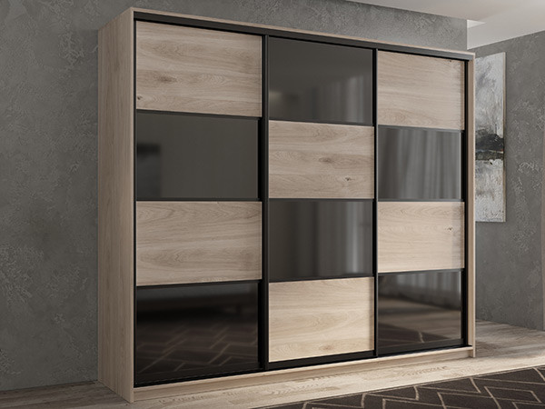 Шкаф-купе Кааппи 13 Кастелло Серый 180х45х230 см