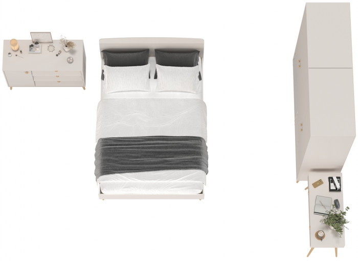 Афина Спальня 19-1400, кашемир серый