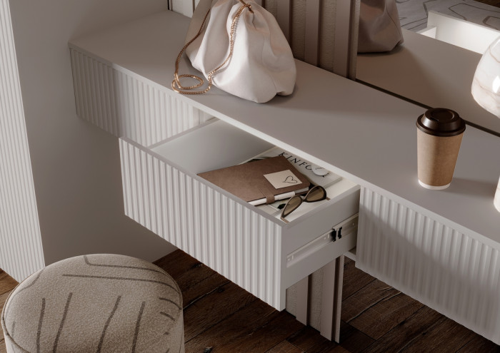 Тумба косметическая со шкафом 2х-ств Марвэл, Кашемир