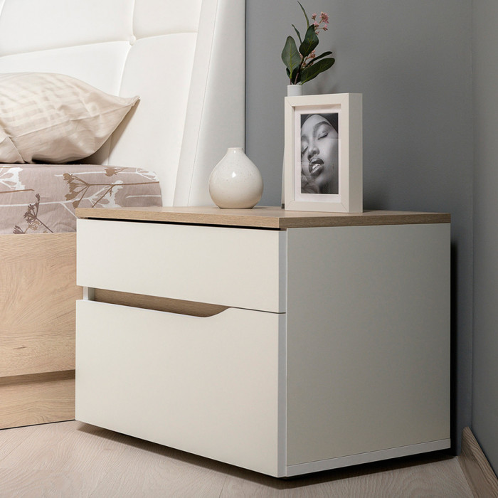 Муссон Спальня № 16, белый/дуб эндгрейн элегантный