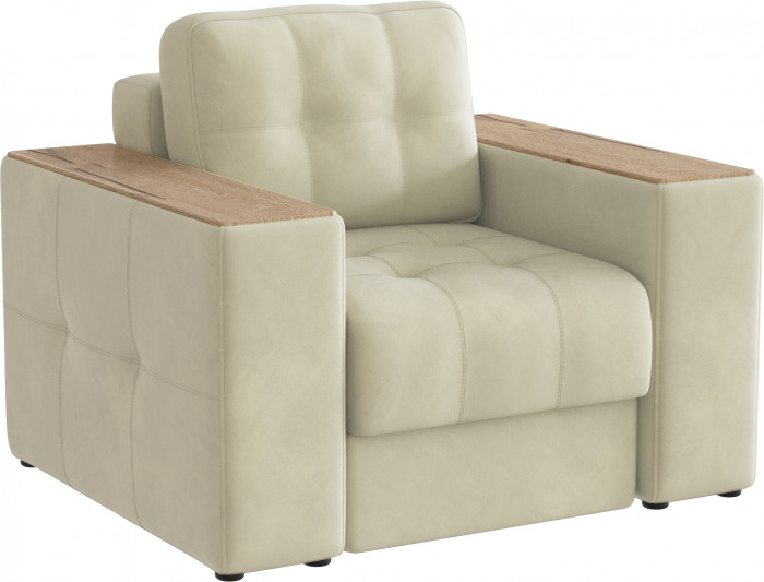 Кресло Виконт, Бежевый/Дуб канадский МДФ