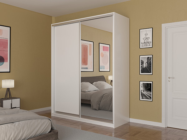 Шкаф-купе Лаурус 2 Белый 120х58х220 см