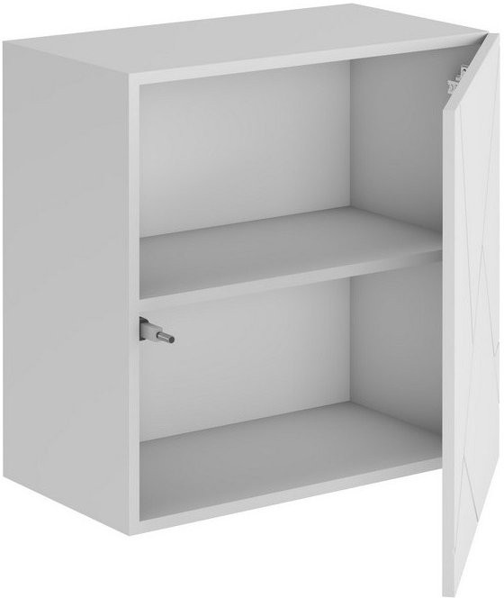 ГРАНЖ Шкаф навесной ШН-002 (Д.600) (Белый (Шагрень) / Белый софт)