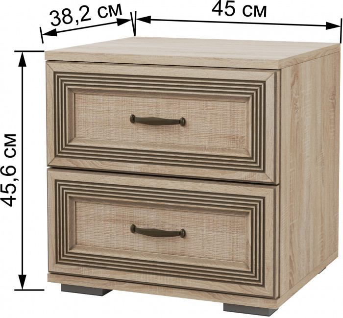 Модульная спальня Ливорно, набор 4, Дуб сонома