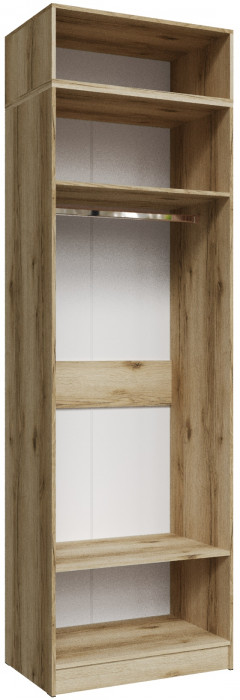 Шкаф 0,8 с антресолью Мадрид, Дуб делано