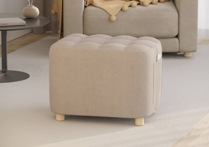 Банкетка 6-5127ТКВбеж Вики, ткань бежевая