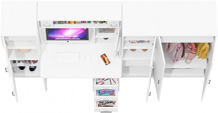 С-МД-СК9 Компоновка № 03, белый шагрень