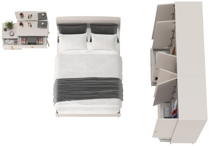 Афина Спальня 20-1400, кашемир серый