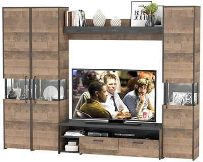 Трувор Гостиная 031, дуб гранж песочный/интра