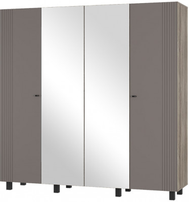 Шкаф 4-х створчатый Олива ШК-13, Дуб каньон, Муссон софт