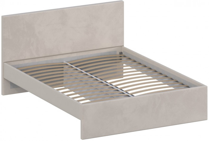 Кровать 160 КР-433-М с настилом из ламелей, Микровелюр-47